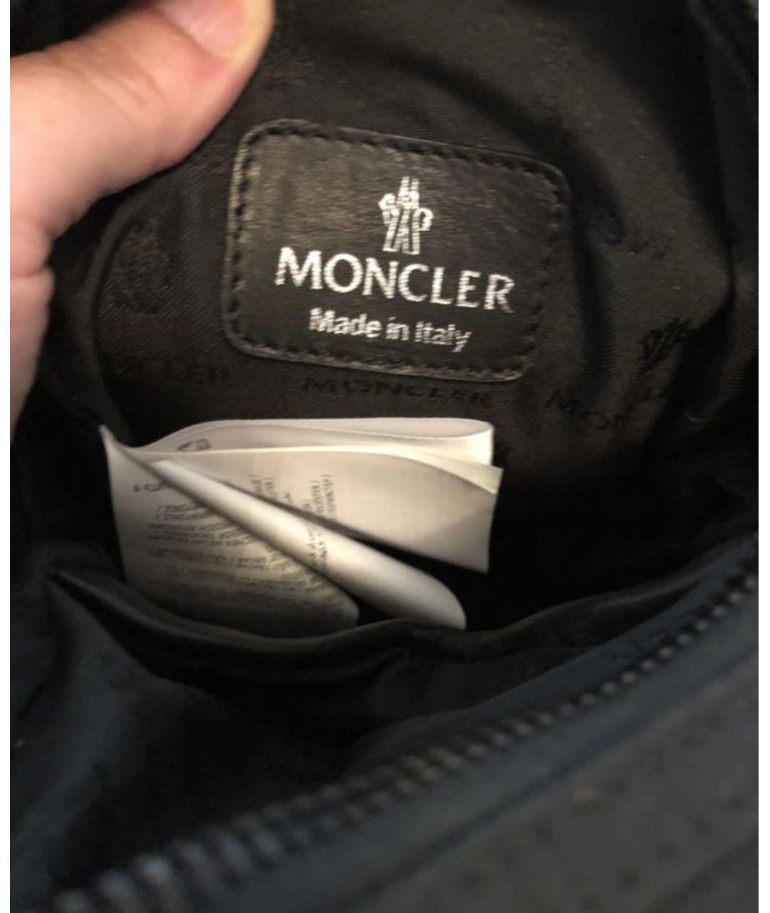 MONCLER Черный тканевый рюкзак, фото 7