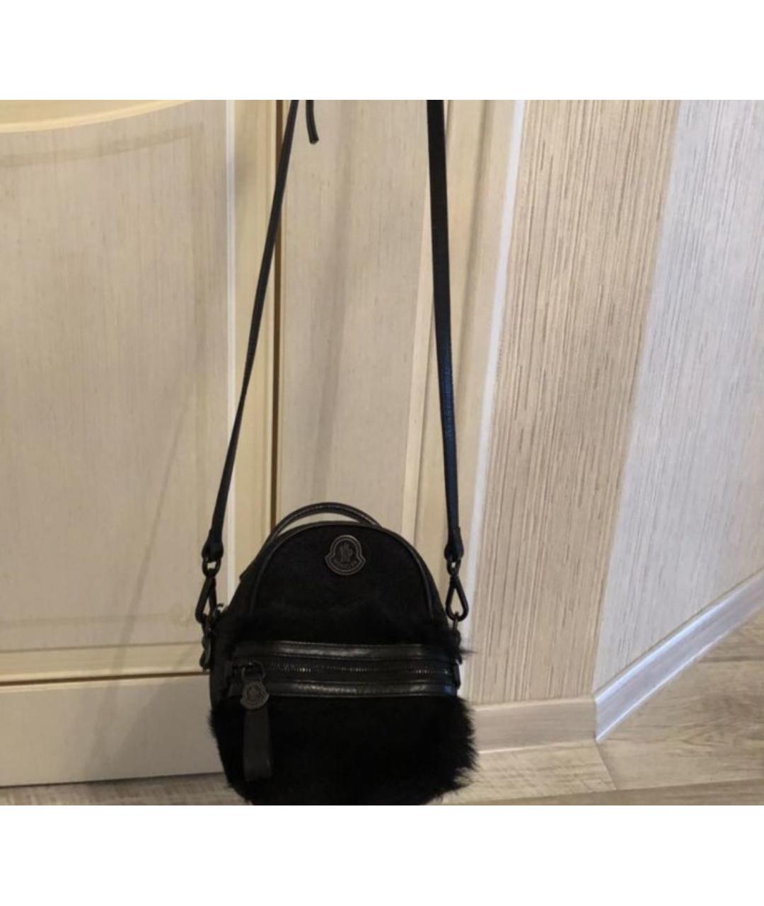 MONCLER Черный тканевый рюкзак, фото 5