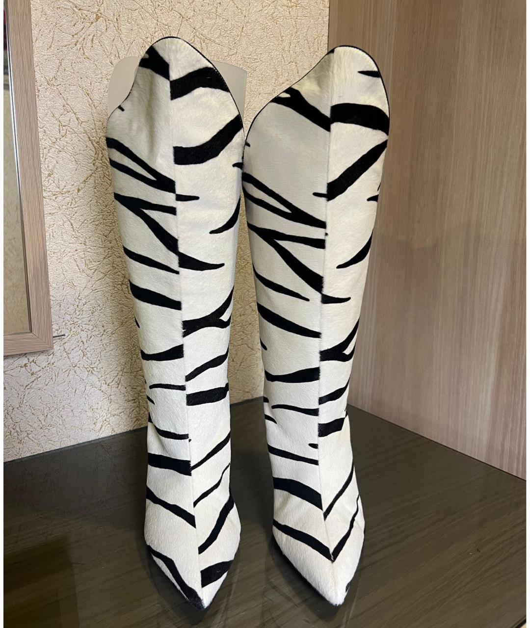 THE ATTICO Белые текстильные полусапоги, фото 2