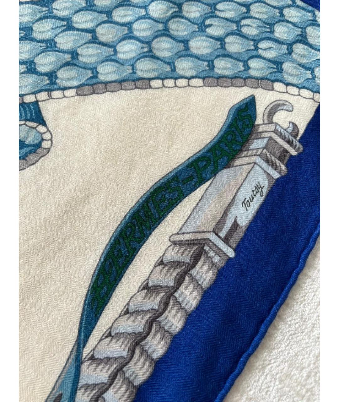 HERMES Мульти шелковый платок, фото 8