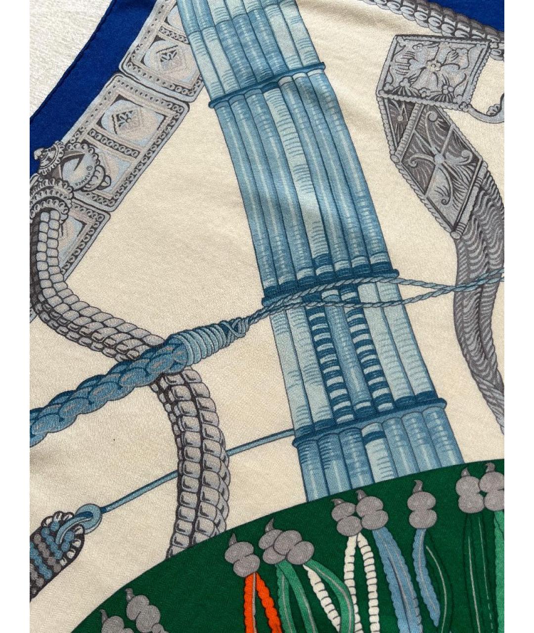 HERMES Мульти шелковый платок, фото 5