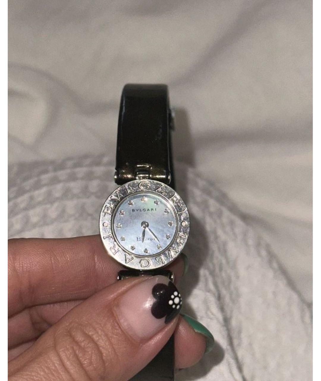 BVLGARI Черные часы из белого золота, фото 4