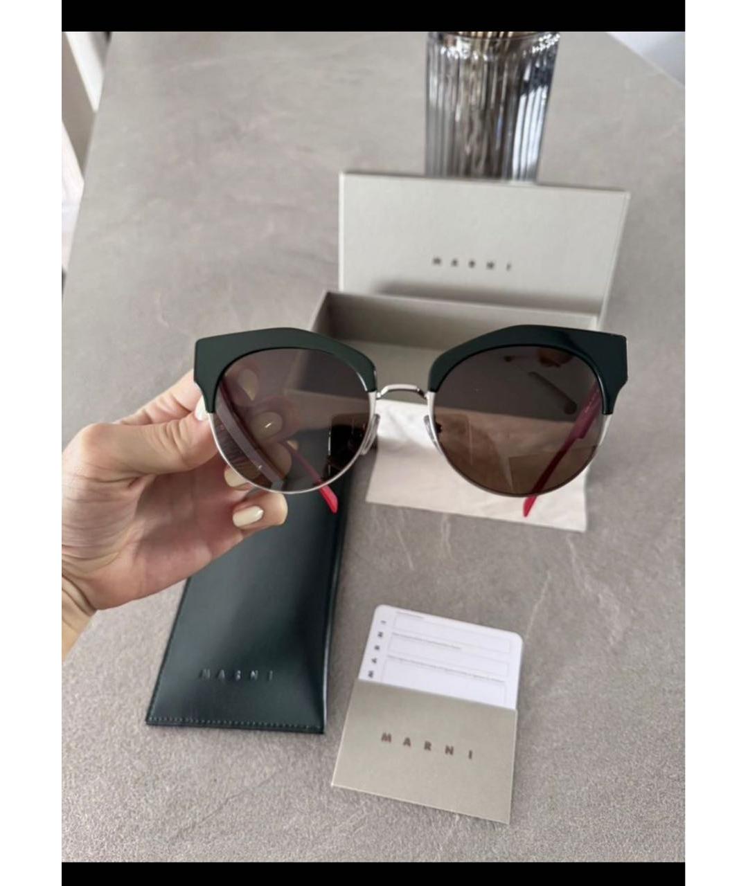 MARNI Мульти металлические солнцезащитные очки, фото 5