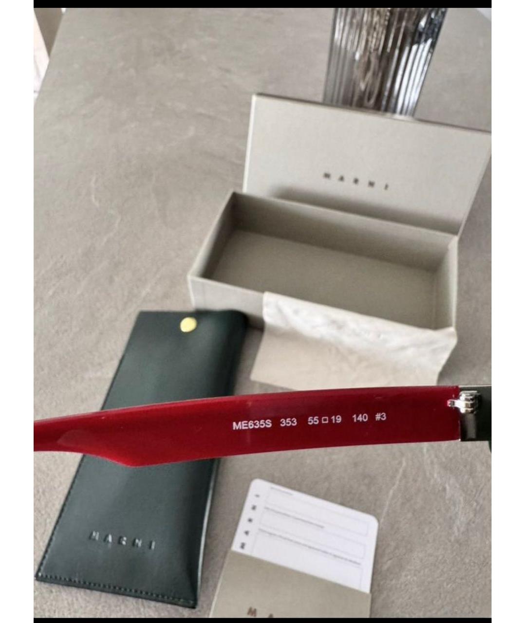 MARNI Мульти металлические солнцезащитные очки, фото 3