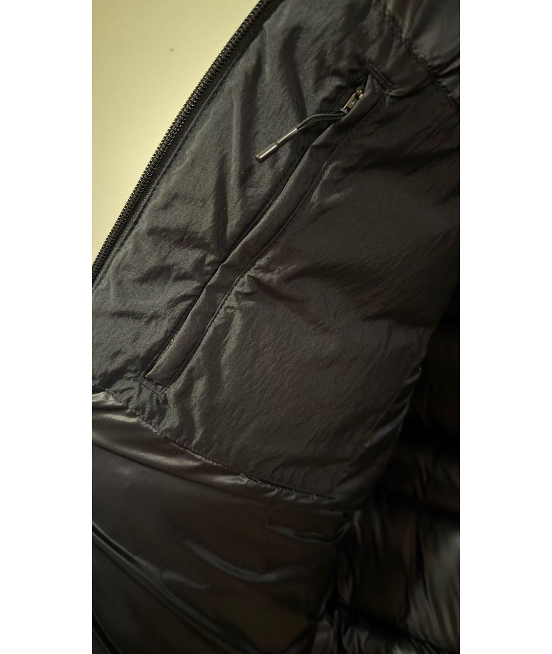 Y-3 Черный полиэстеровый пуховик, фото 4