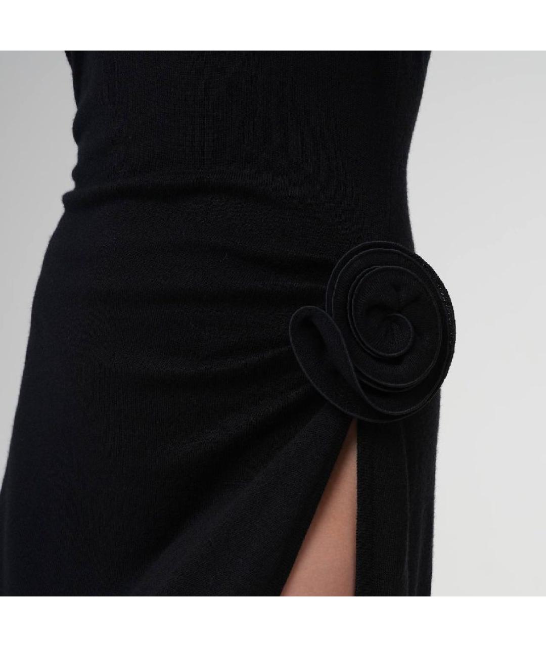 MAGDA BUTRYM Черное кашемировое повседневное платье, фото 3