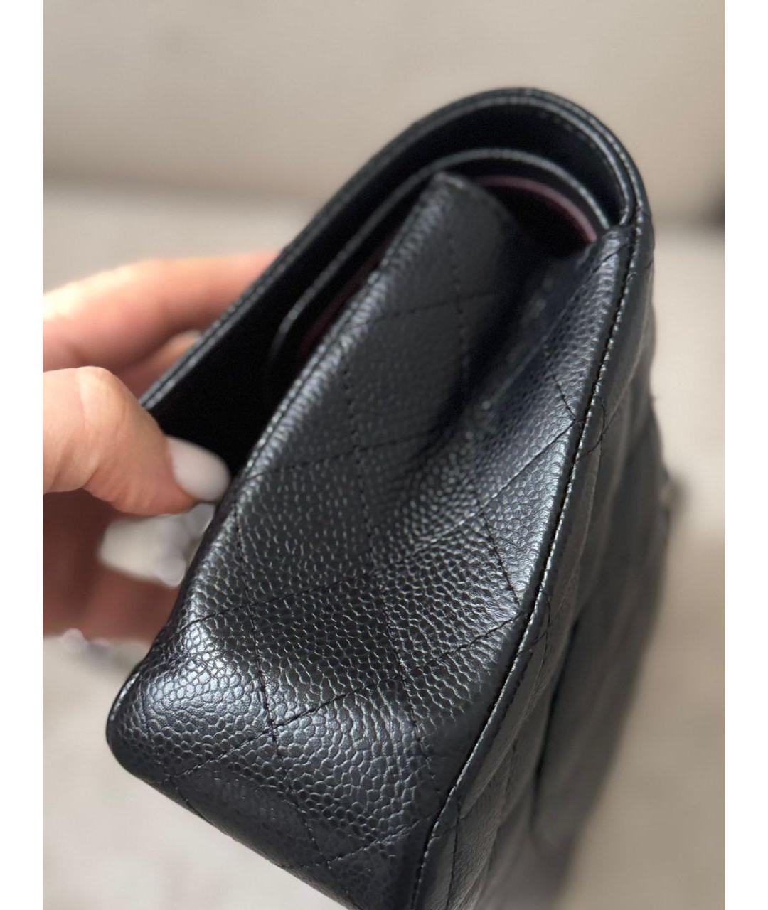 CHANEL Черная кожаная сумка через плечо, фото 6