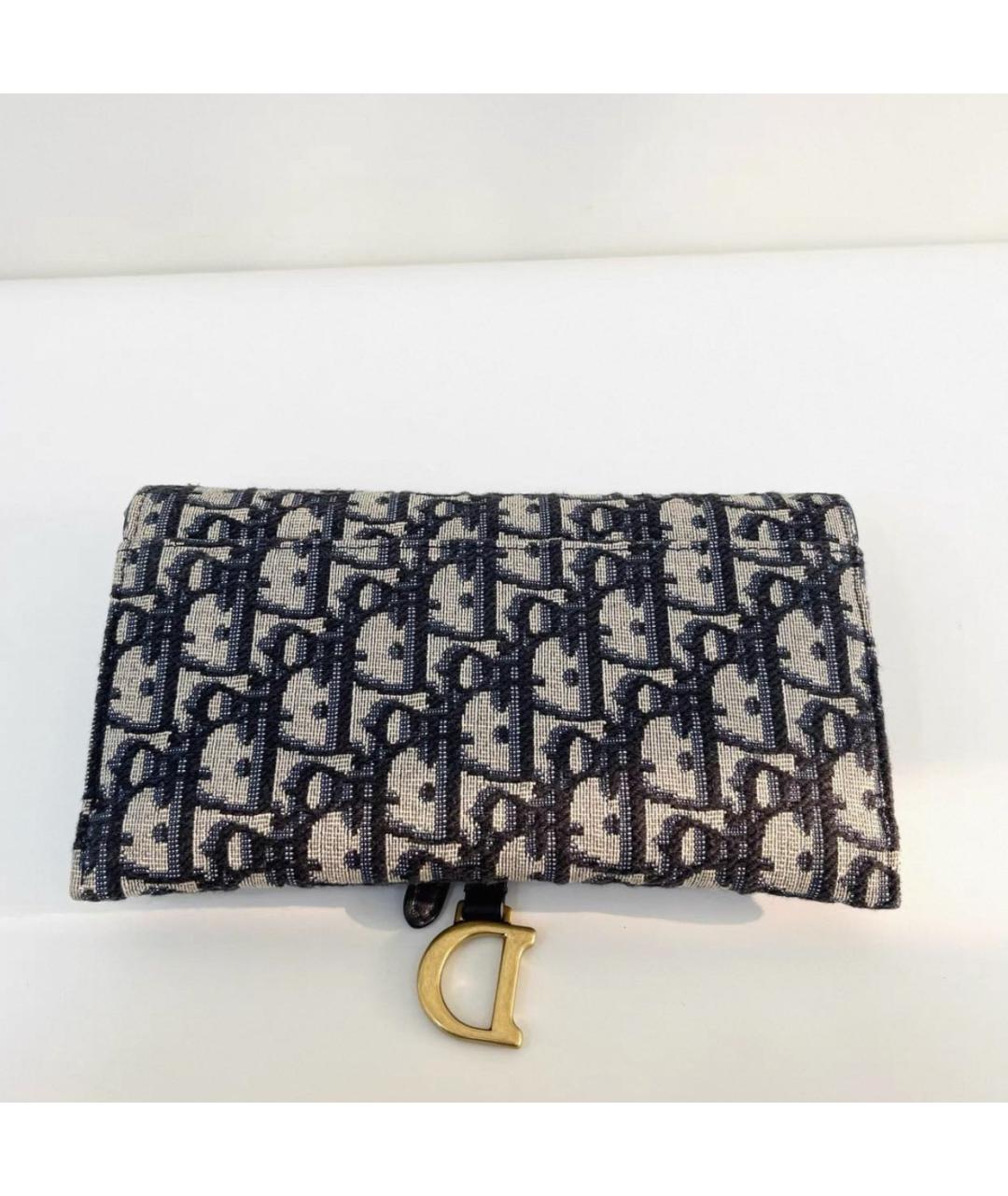 CHRISTIAN DIOR Синяя кожаная сумка через плечо, фото 5