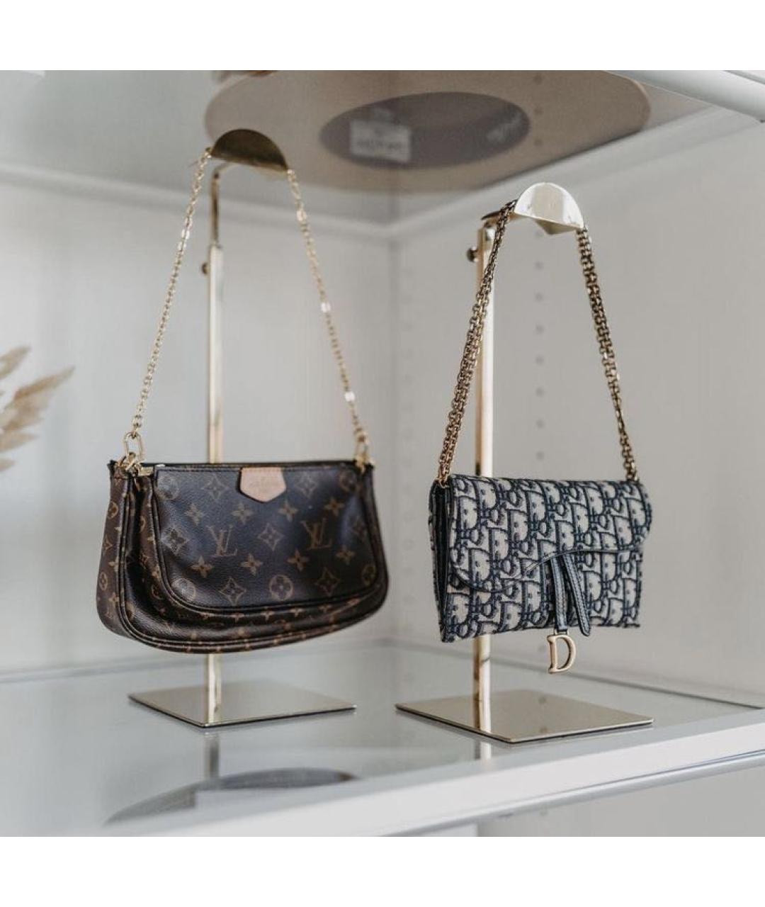 CHRISTIAN DIOR Синяя кожаная сумка через плечо, фото 7