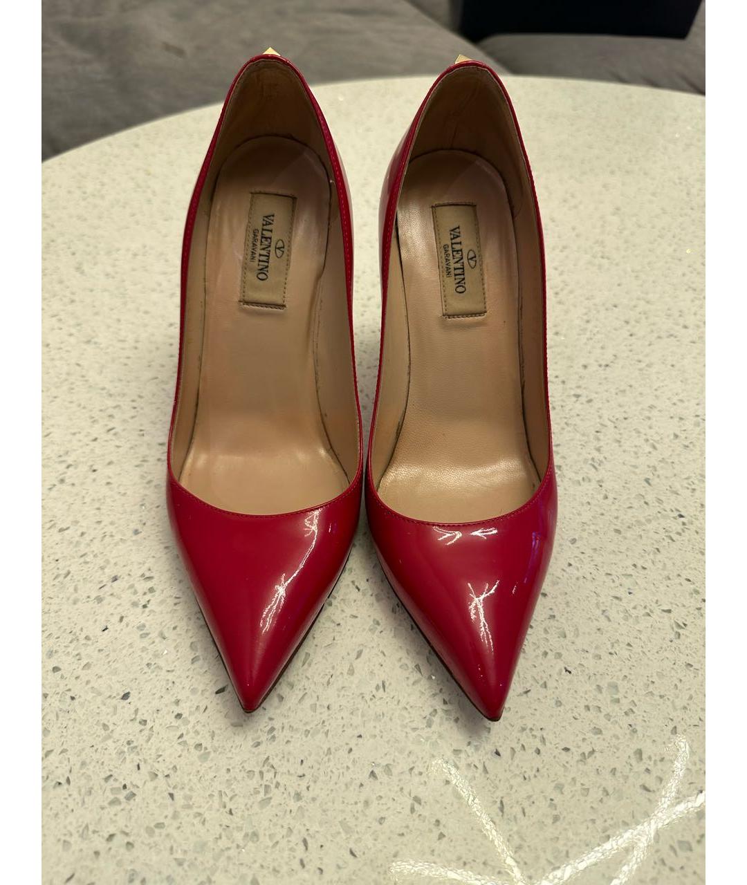 VALENTINO Красные кожаные туфли, фото 2