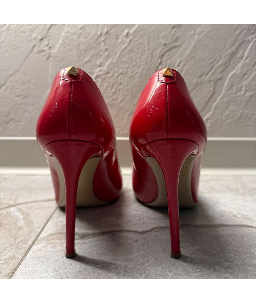 VALENTINO Красные кожаные туфли, фото 5