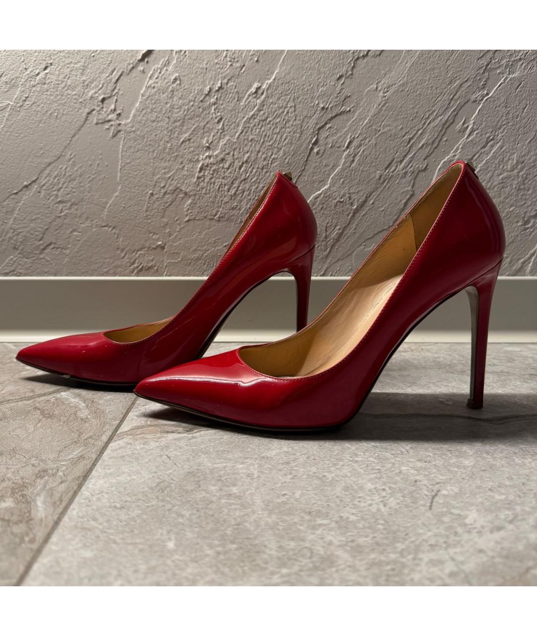 VALENTINO Красные кожаные туфли, фото 8