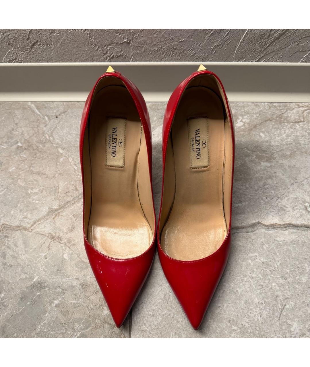 VALENTINO Красные кожаные туфли, фото 3