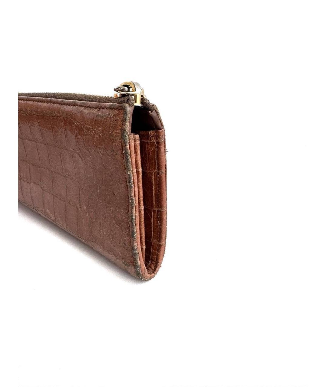 MIU MIU Коричневый кожаный кошелек, фото 3