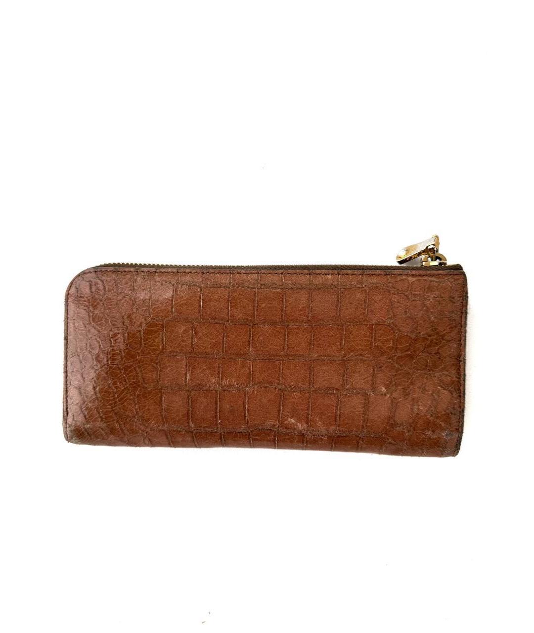 MIU MIU Коричневый кожаный кошелек, фото 2