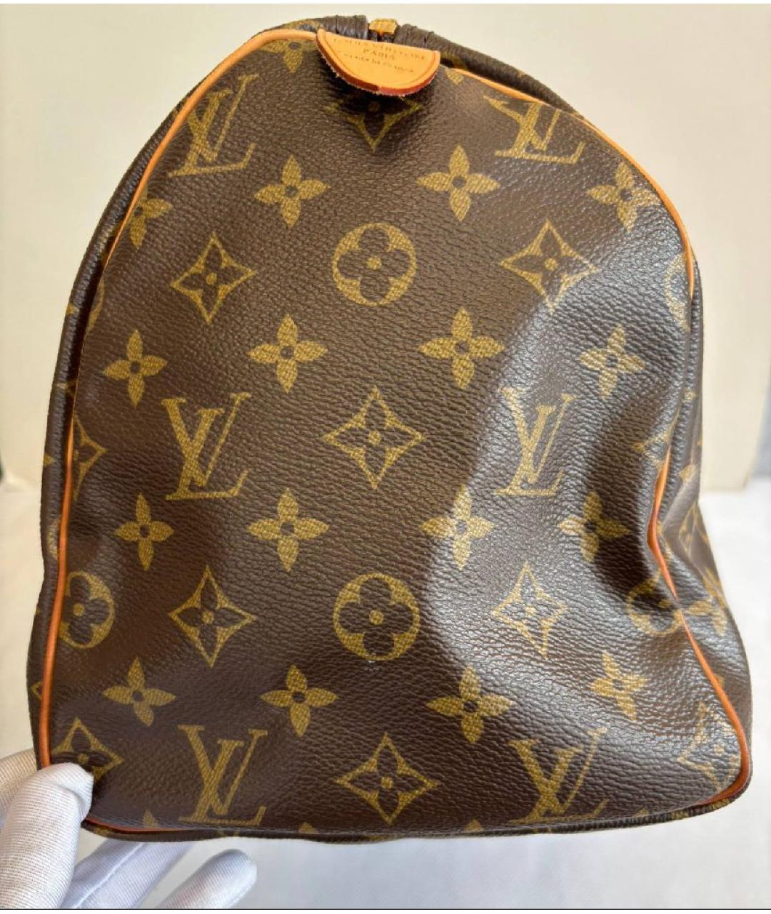 LOUIS VUITTON Коричневая сумка с короткими ручками, фото 5