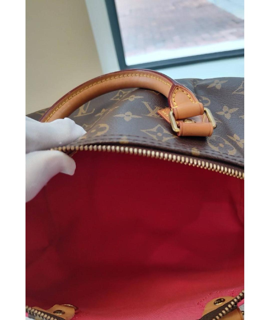 LOUIS VUITTON Коричневая сумка с короткими ручками, фото 6