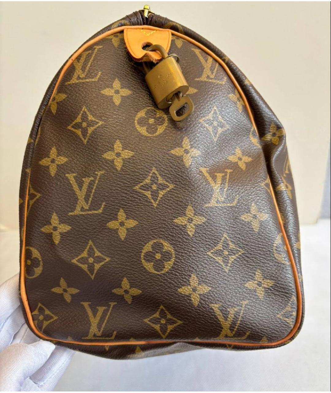 LOUIS VUITTON Коричневая сумка с короткими ручками, фото 7
