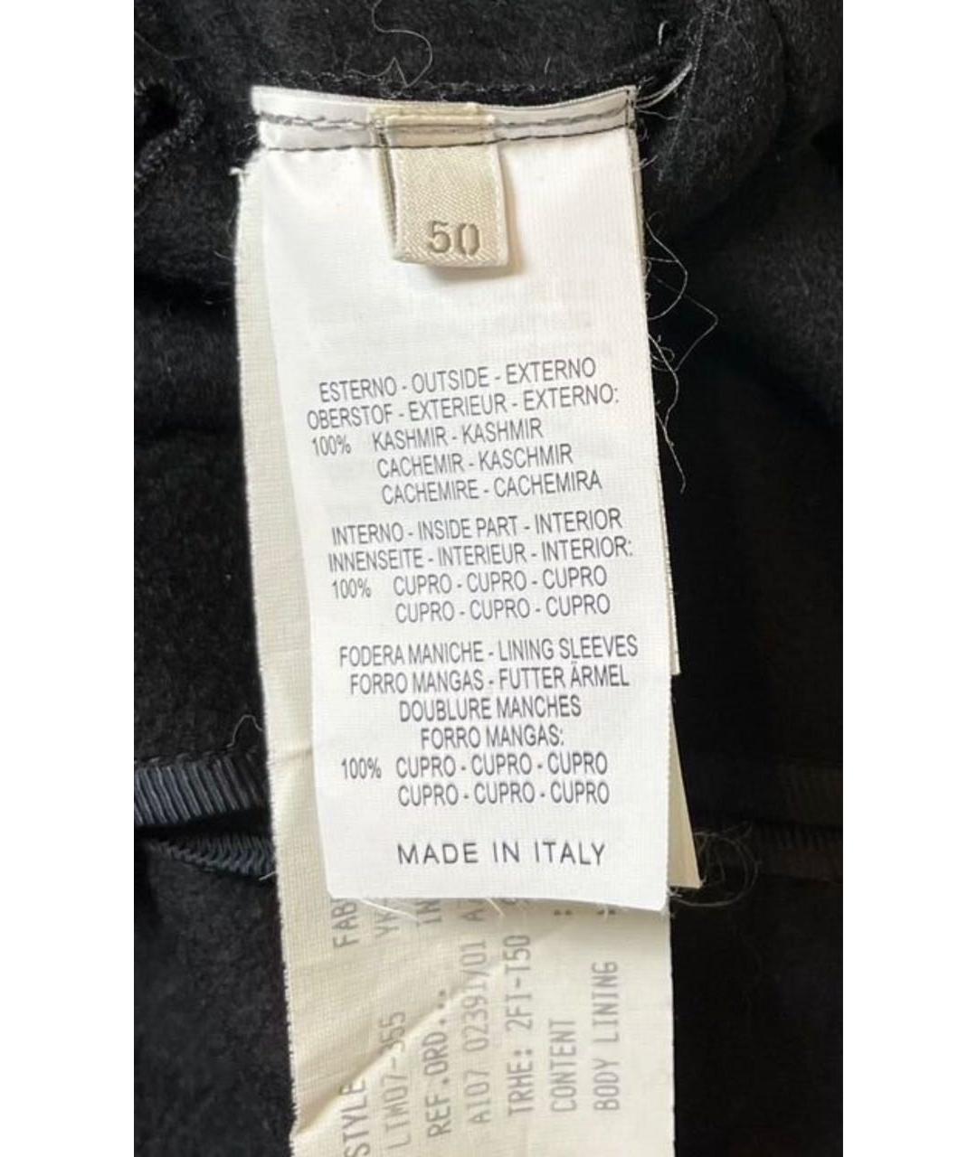 ERMENEGILDO ZEGNA XXX Черное кашемировое пальто, фото 6