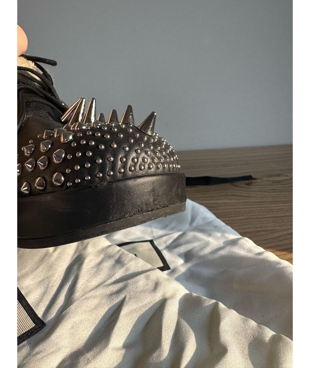 GUCCI Черные кожаные ботинки, фото 6