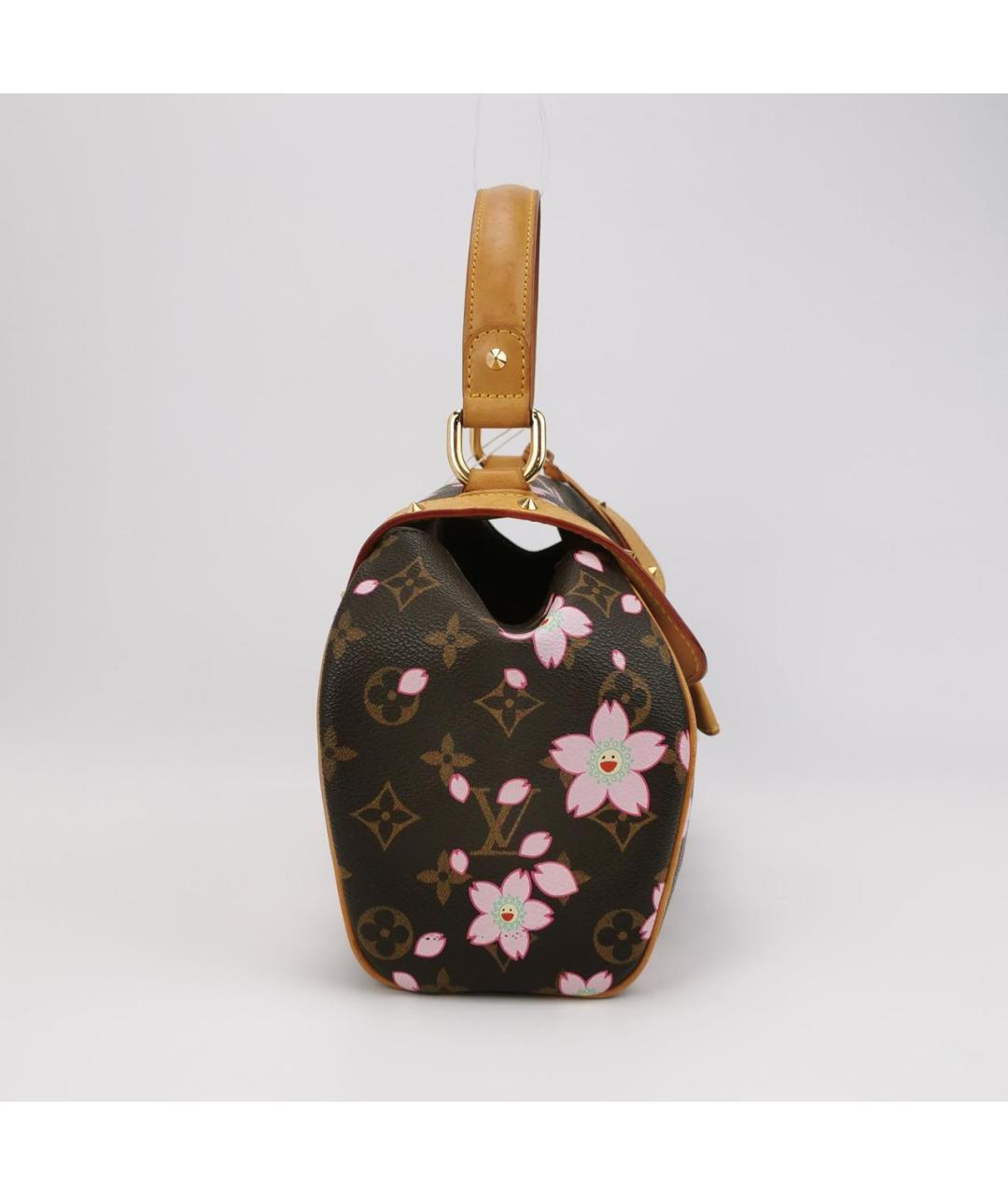 LOUIS VUITTON Коричневая сумка с короткими ручками, фото 3