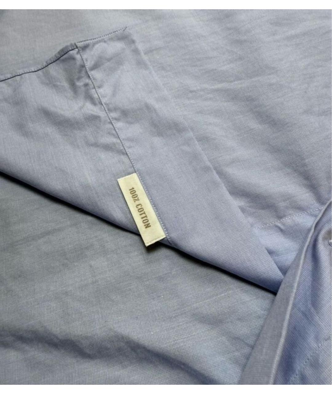 BRIONI Голубая хлопковая классическая рубашка, фото 5