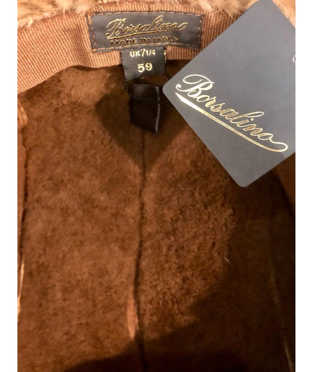 BORSALINO Коричневая кепка/бейсболка, фото 5