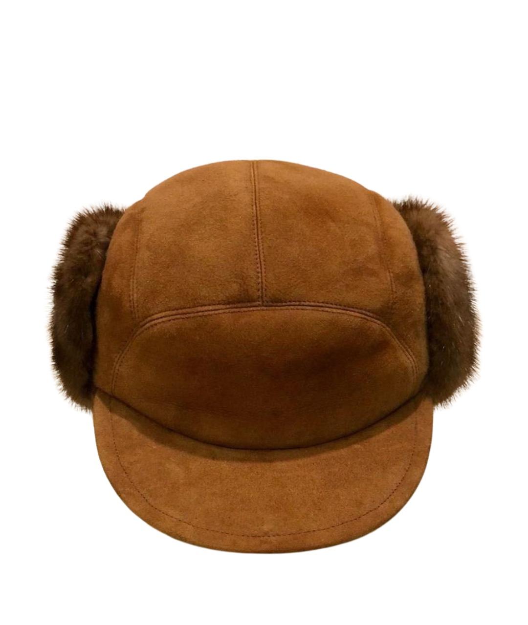 BORSALINO Коричневая кепка/бейсболка, фото 1