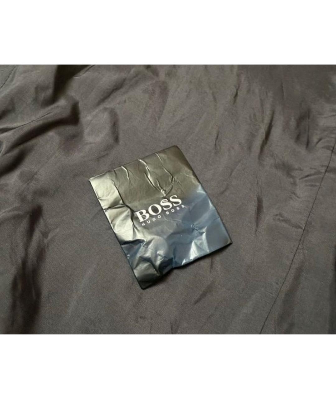 HUGO BOSS Серое шерстяное пальто, фото 7