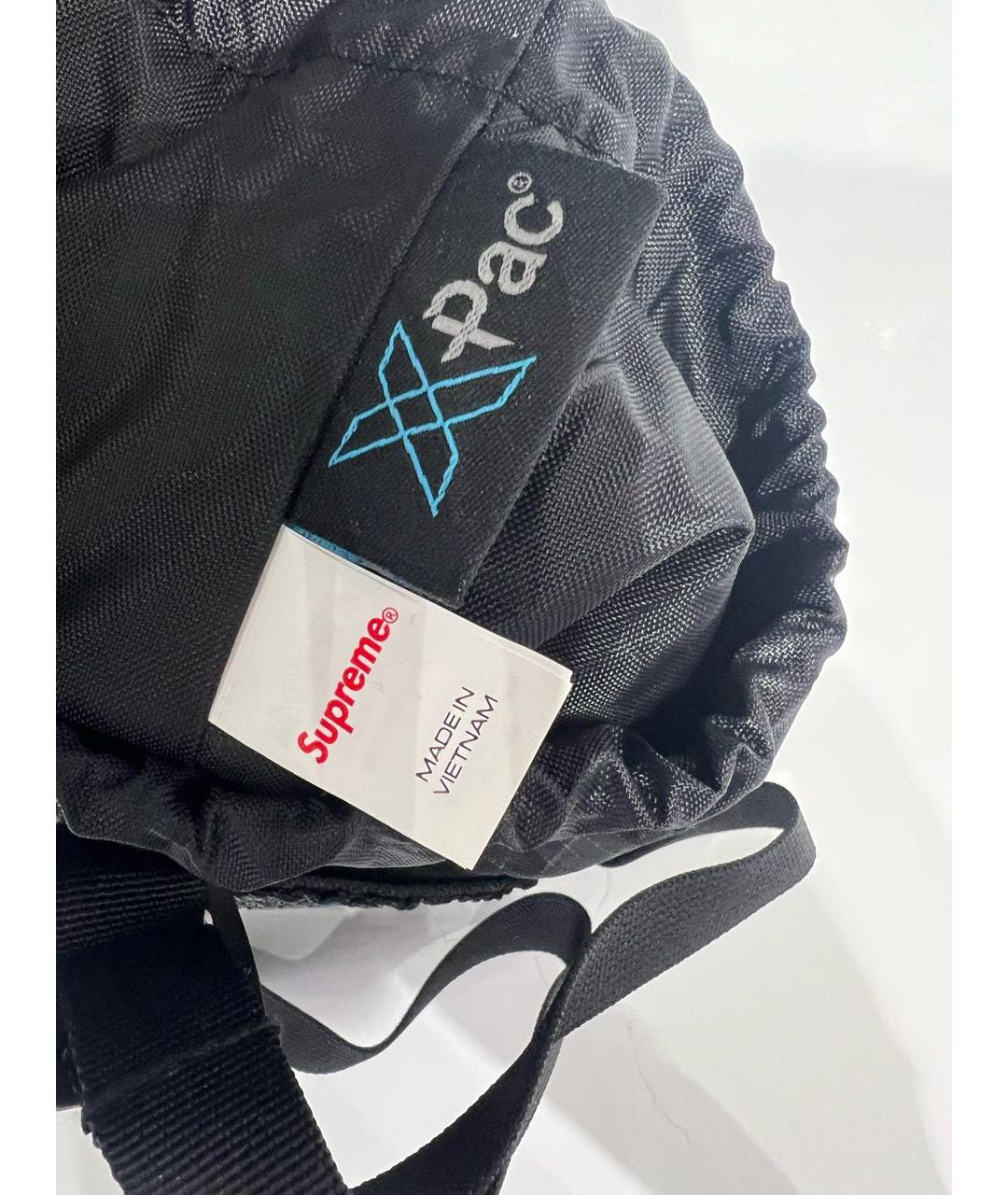 SUPREME Черная синтетическая сумка на плечо, фото 5