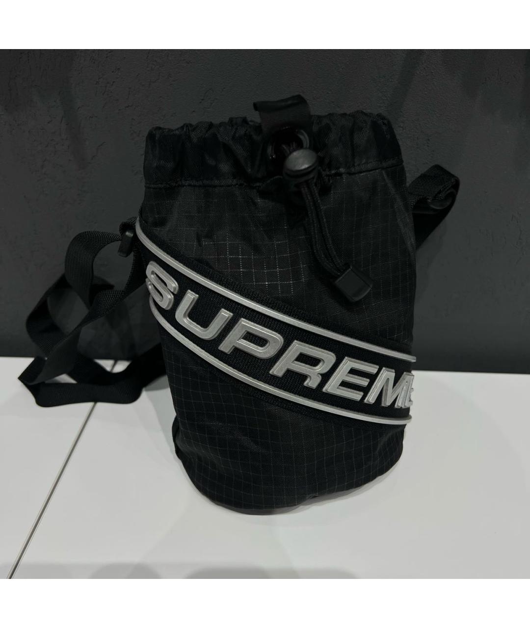 SUPREME Черная синтетическая сумка на плечо, фото 7