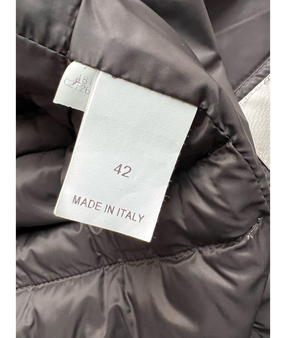 BRUNELLO CUCINELLI Серый полиэстеровый пуховик, фото 2