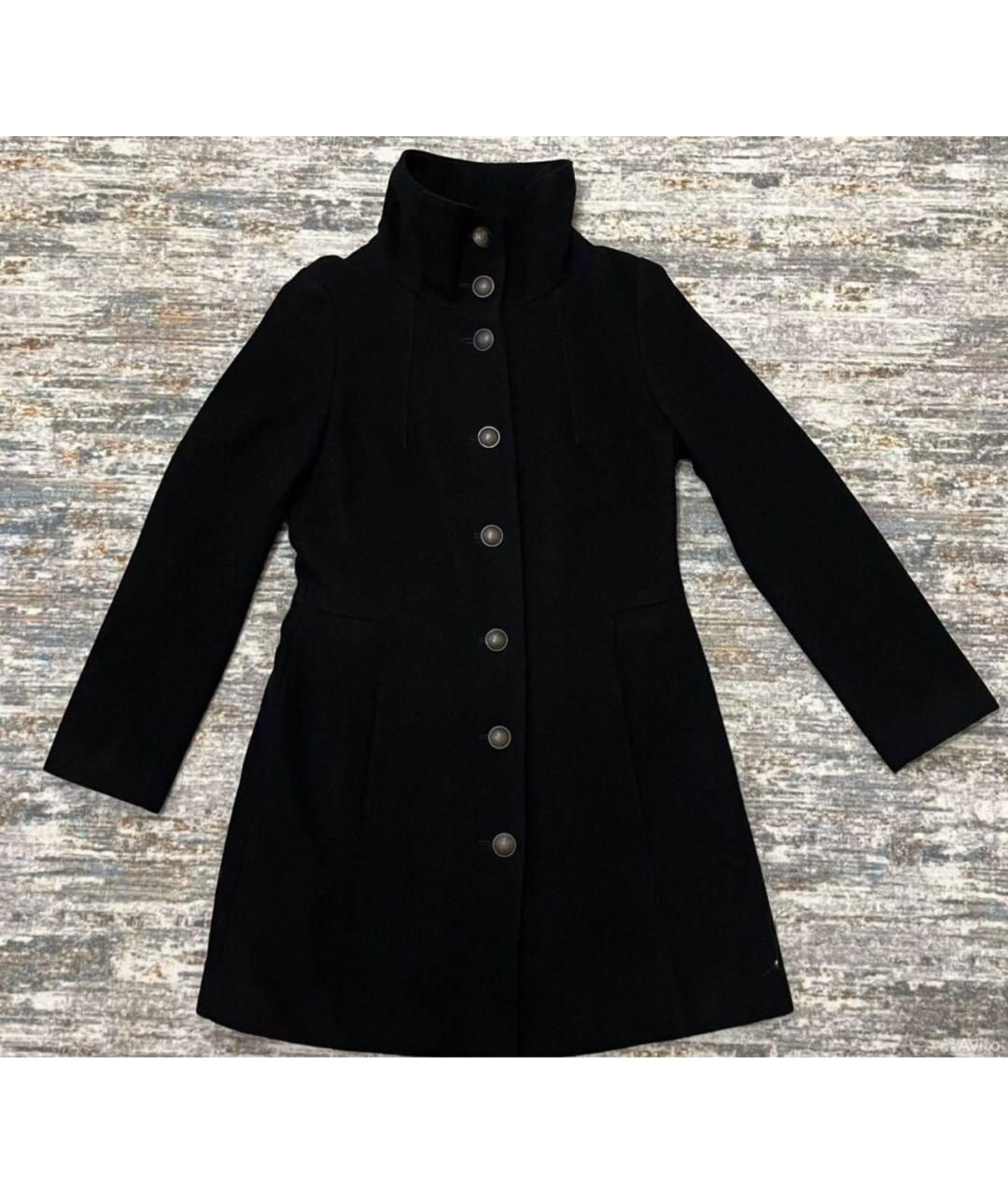 HUGO BOSS Черное шерстяное пальто, фото 2