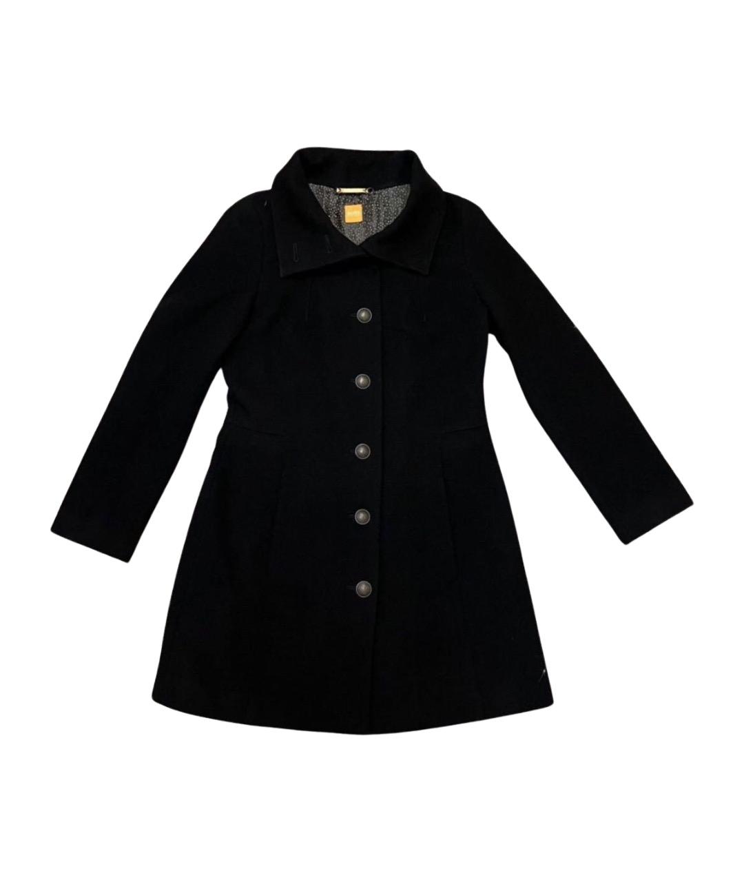 HUGO BOSS Черное шерстяное пальто, фото 1