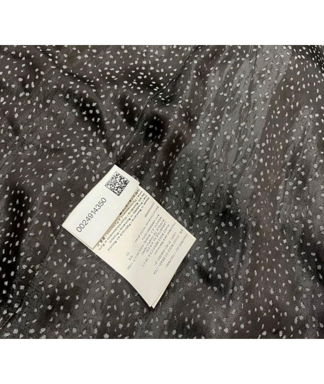 HUGO BOSS Черное шерстяное пальто, фото 7