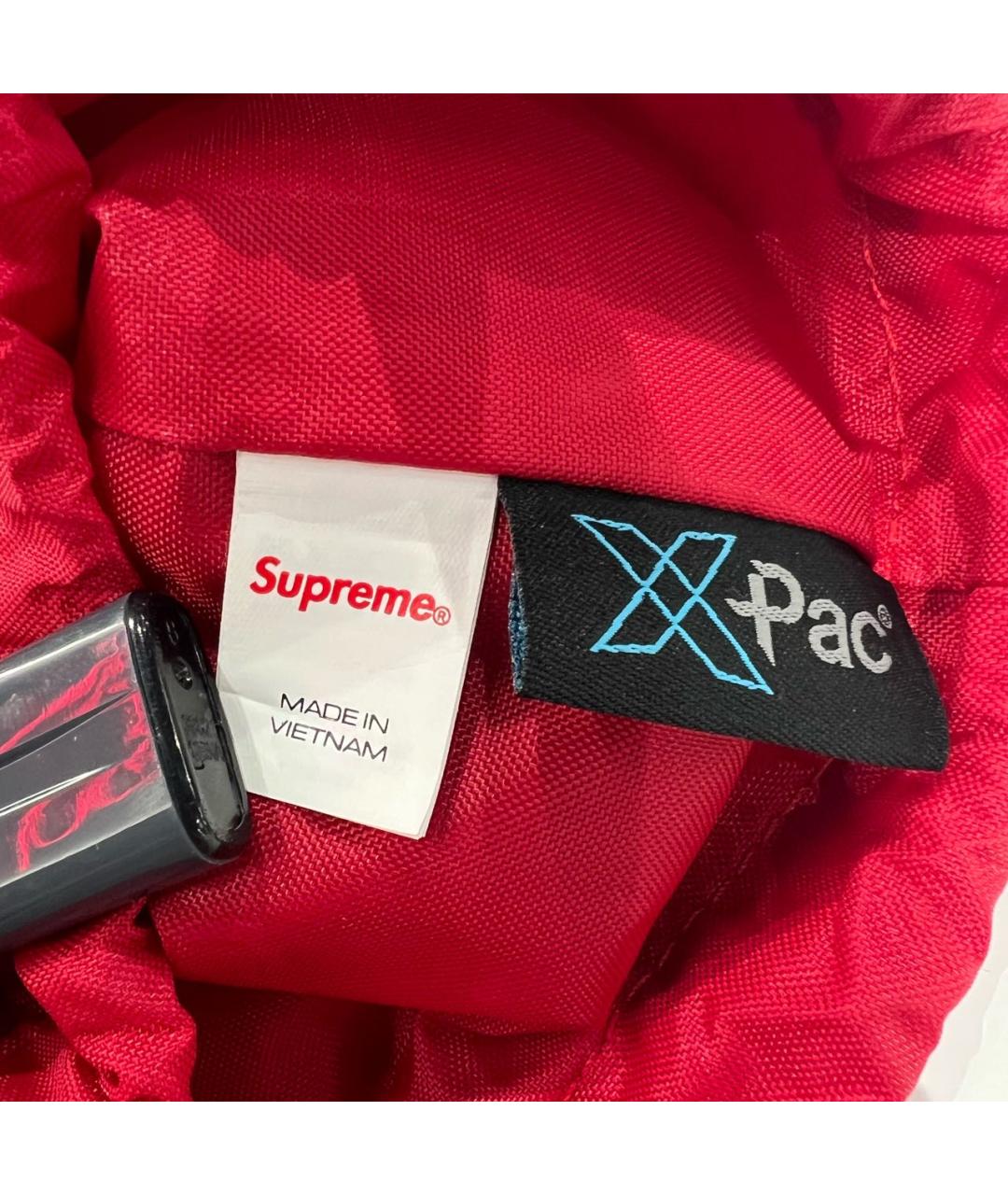 SUPREME Красная синтетическая сумка на плечо, фото 5