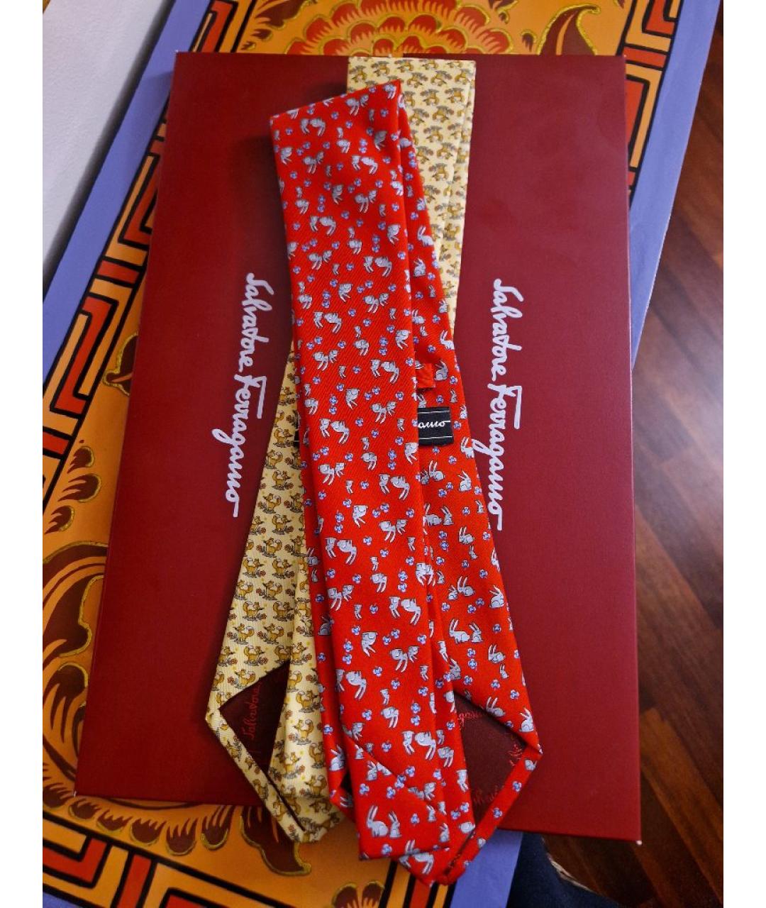 FERRAGAMO Мульти шелковый галстук, фото 5