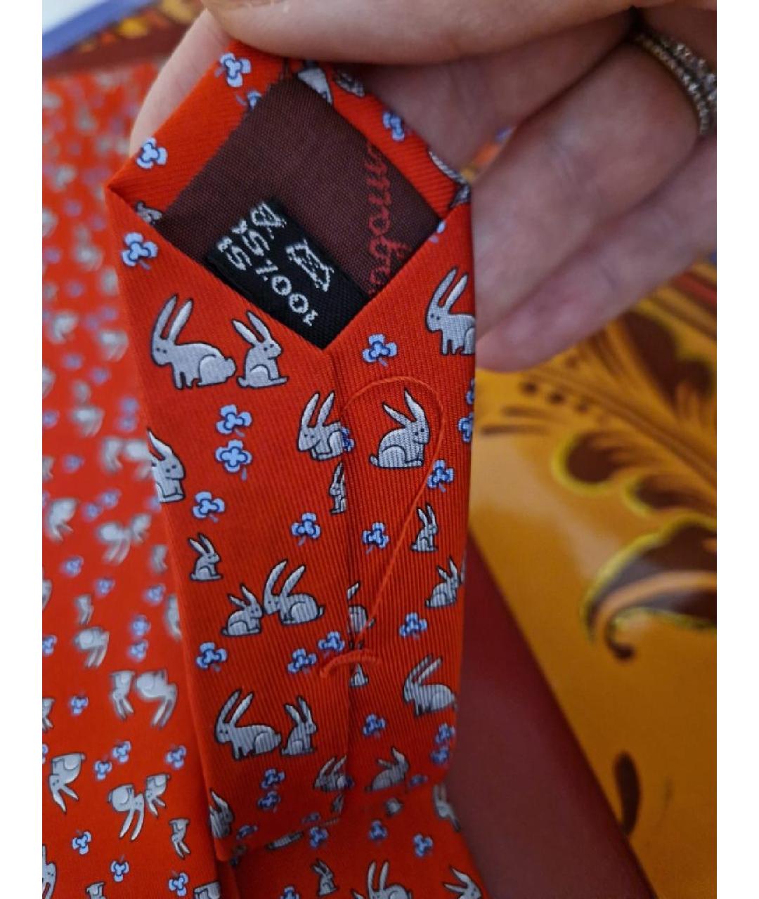 FERRAGAMO Мульти шелковый галстук, фото 9