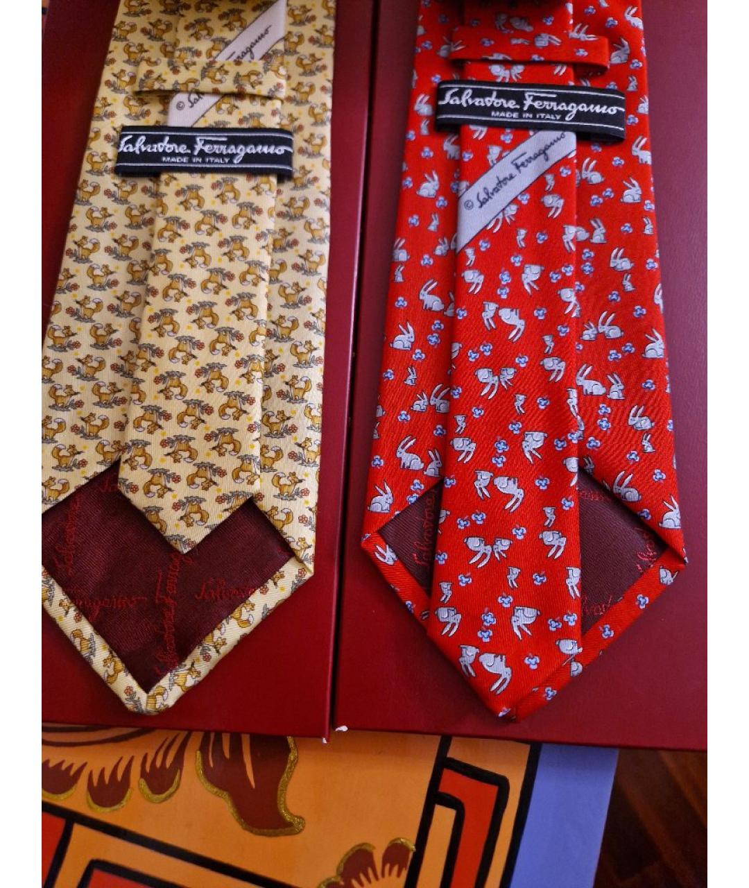 FERRAGAMO Мульти шелковый галстук, фото 4