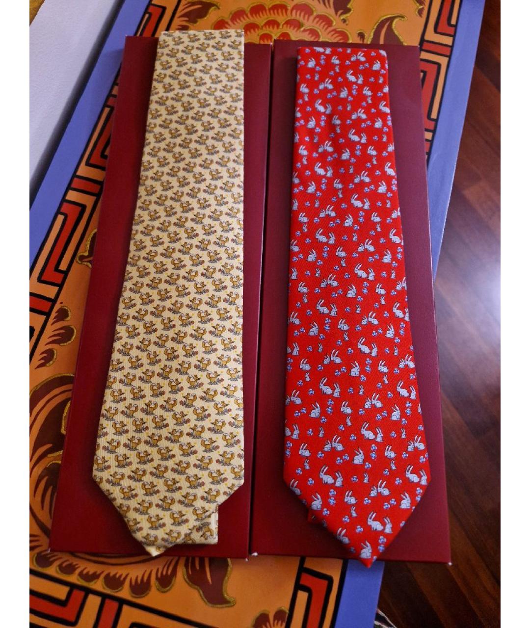 FERRAGAMO Мульти шелковый галстук, фото 10