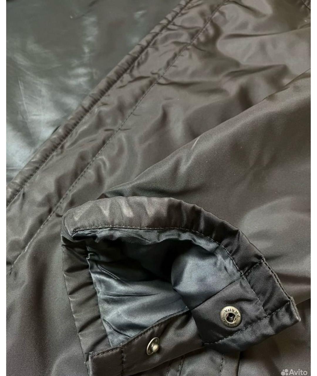 PRADA Черный полиамидовый тренч / плащ, фото 8