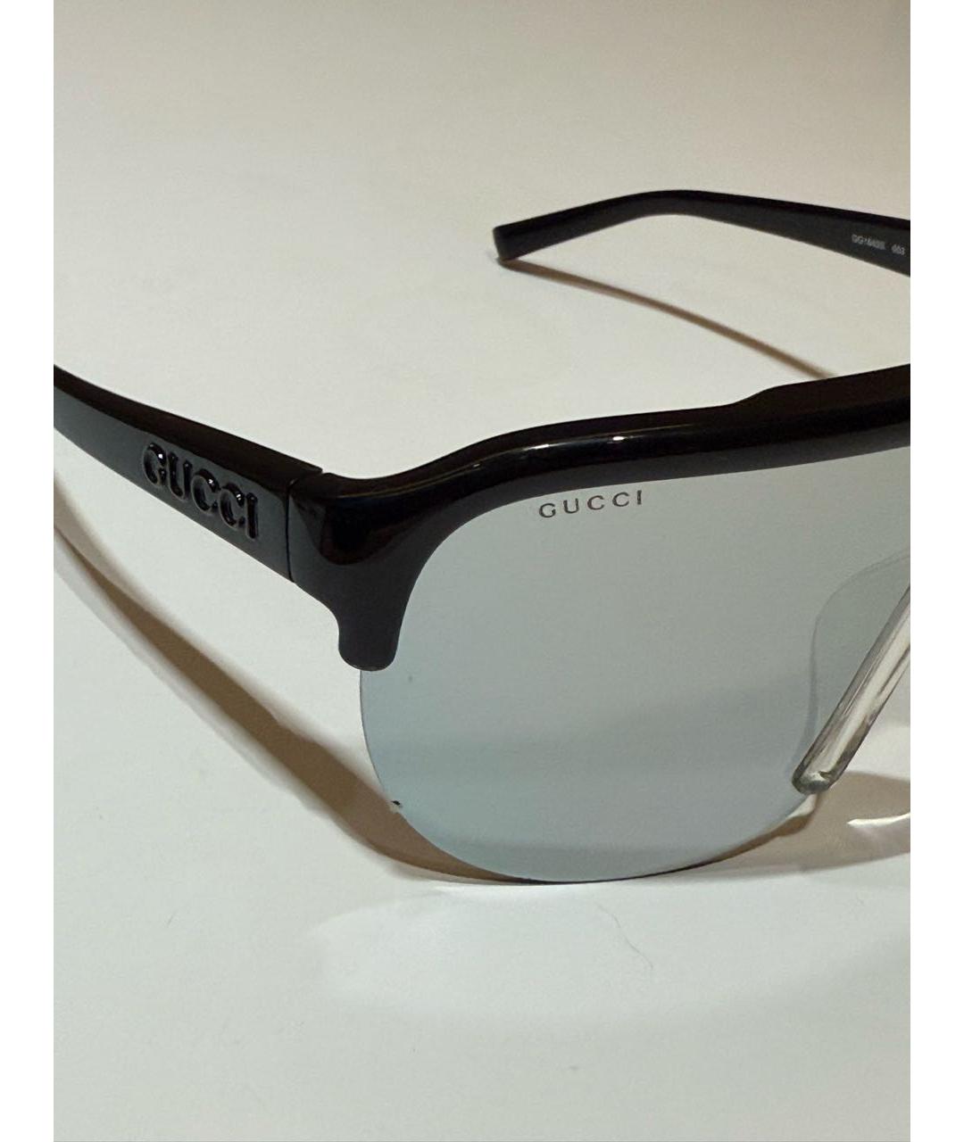 GUCCI Черные пластиковые солнцезащитные очки, фото 3