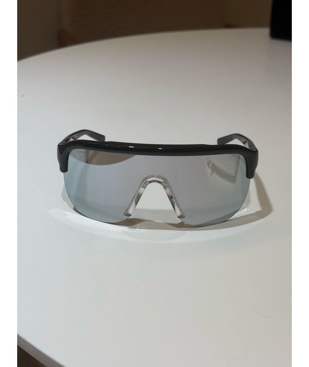 GUCCI Черные пластиковые солнцезащитные очки, фото 2