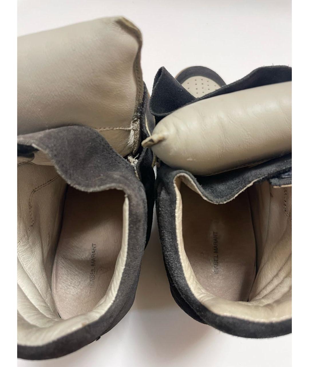 ISABEL MARANT Темно-синие замшевые кроссовки, фото 6