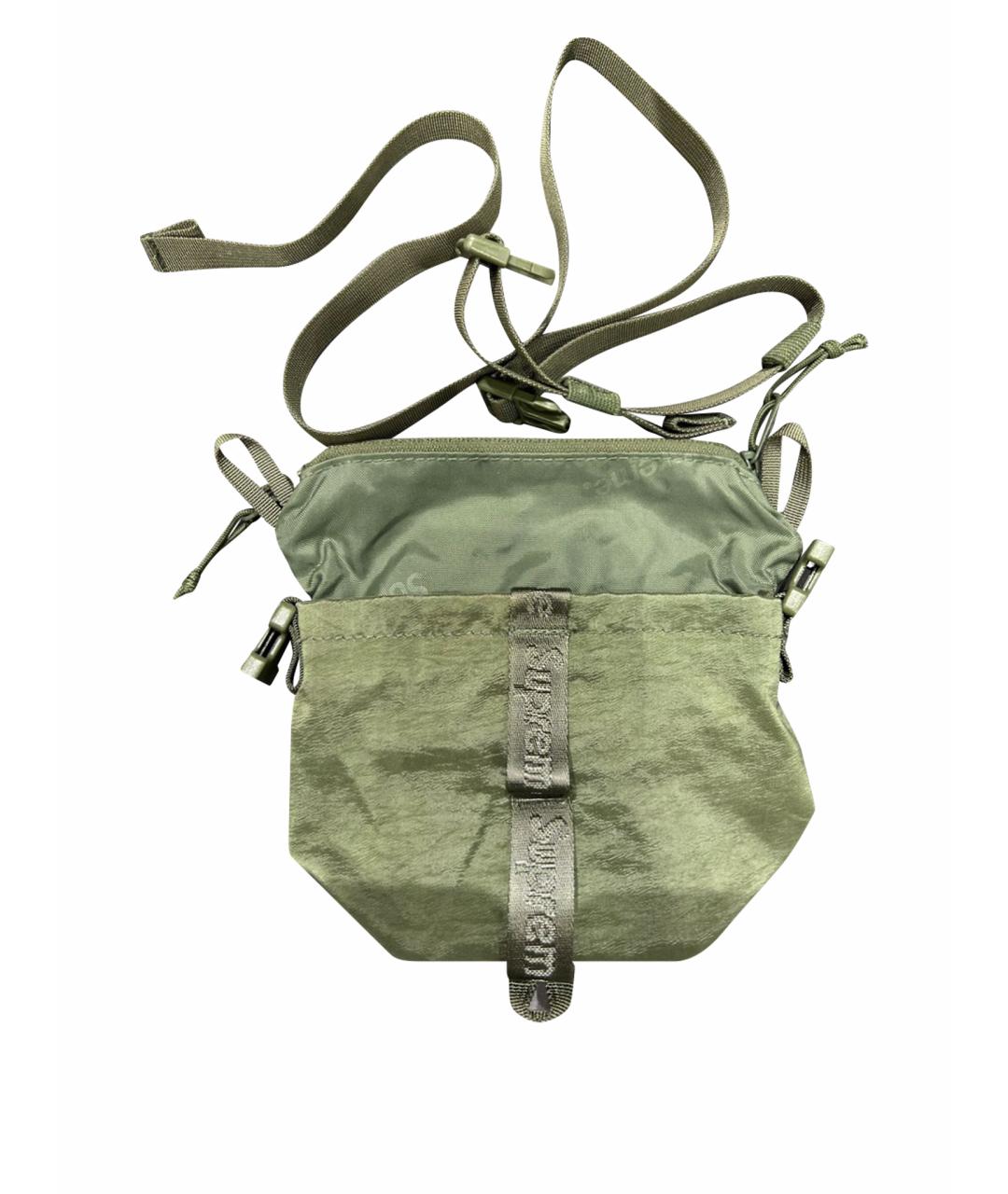 SUPREME Хаки синтетическая сумка на плечо, фото 1