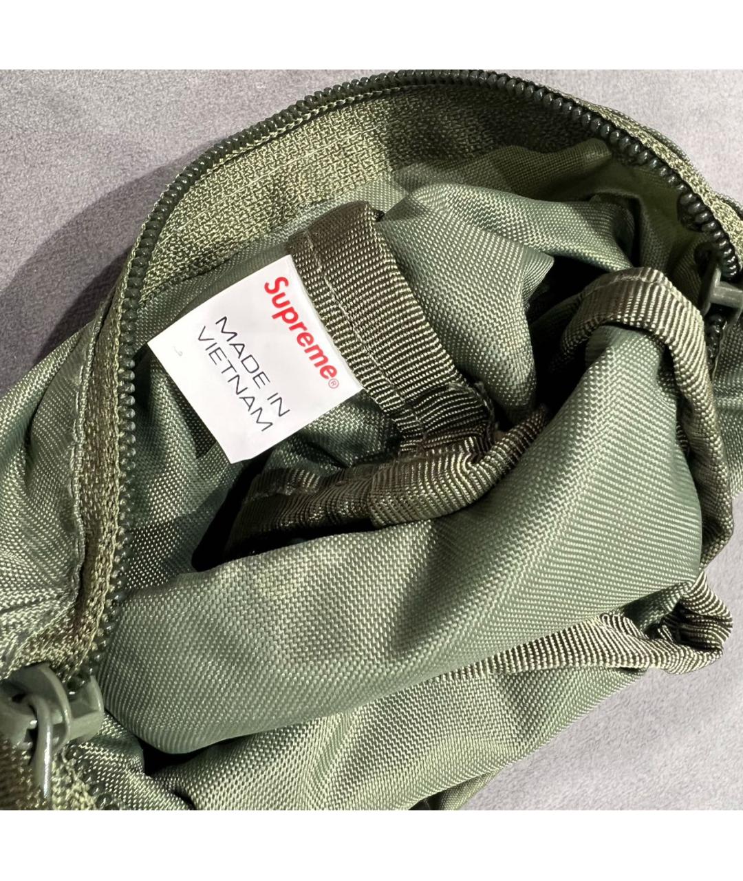 SUPREME Хаки синтетическая сумка на плечо, фото 5