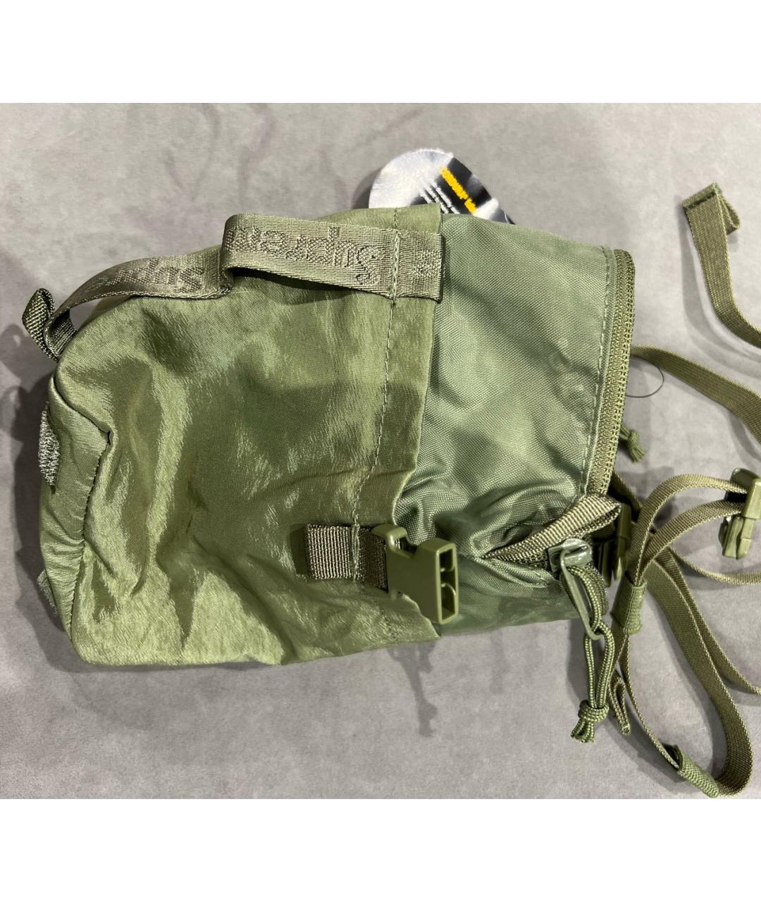 SUPREME Хаки синтетическая сумка на плечо, фото 2