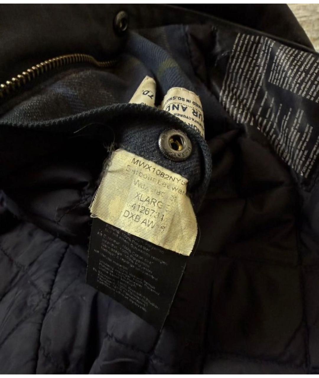BARBOUR Черная хлопковая куртка, фото 6