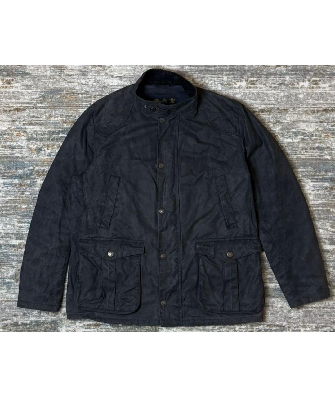 BARBOUR Черная хлопковая куртка, фото 2