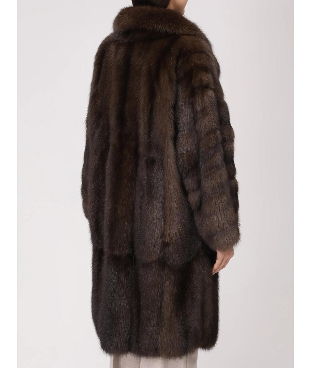 RINDI Коричневая меховая шуба, фото 3